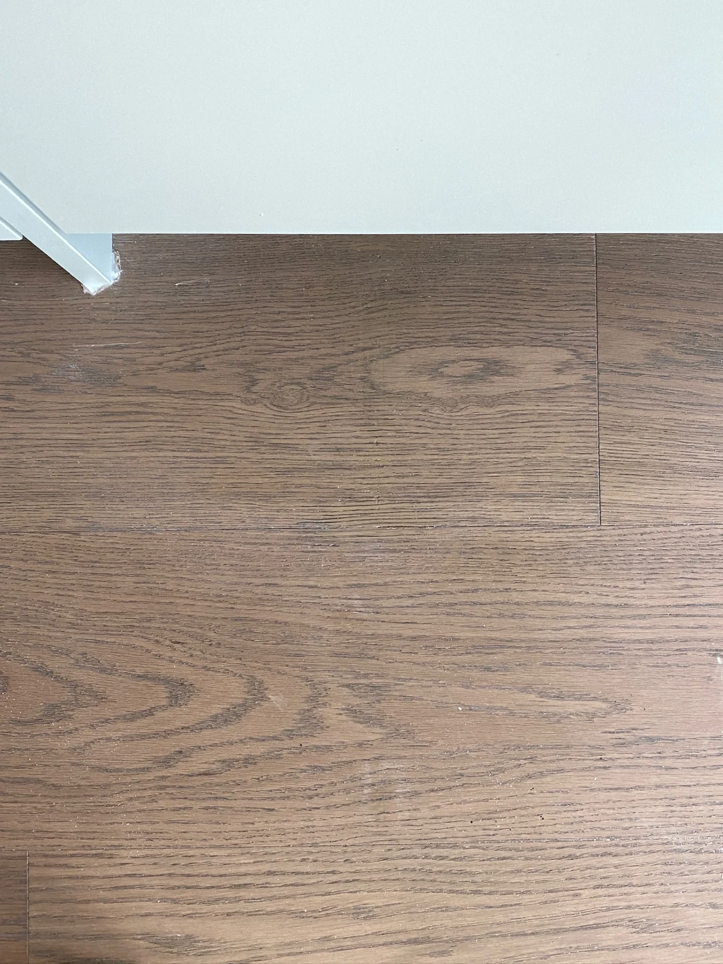 Brown hardwood floor close-up
